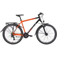 Redloud Mountainbike ATB 27,5 Zoll AA.01 schwarz-rot Rahmenhöhe 53 cm Damen Herren Nabendynamo 21 Gänge