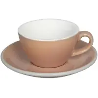 Loveramics Egg - Flat White 150 ml Cup and Saucer - Rose