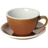 Loveramics Egg - Cafe Latte 300 ml Cup and Saucer - Caramel