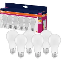 Osram LED-Lampe A60 matt, 6 Stück, E27, 8 W, 806 lm, 2700 K