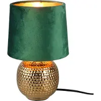 TRIO Tischlampe Sophia Keramikgold mit grün