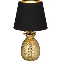 TRIO - Tischlampe PINEAPPLE - Gold - 20x20x35 cm