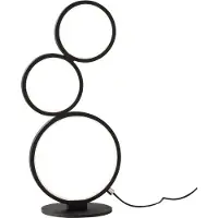 TRIO Rondo LED Tischleuchte 17W dimmbar Schwarz Matt warmweiss