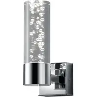 TRIO Badezimmerlampe Wandleuchte Chrom Acryl Up light 3,2W LED Badleuchte