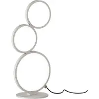 TRIO LED Tischlampe Ringleuchte für Wohnzimmer, Schlafzimmer, Foyer, Flurlampen, weiß