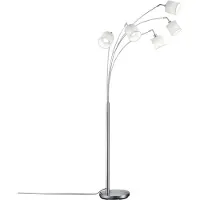 TRIO Stehleuchte TOMMY 5 flammig weiß R46330501