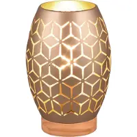 TRIO - Tischlampe BIDAR - Braun - 15x15x21.5 cm