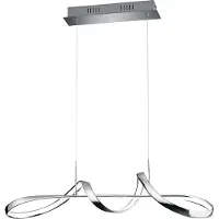 TRIO LED-Hängelampe Perugia Chrom