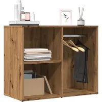 vidaXL Ankleideschrank Artisan Eiche 80x40x65 cm Holzwerkstoff