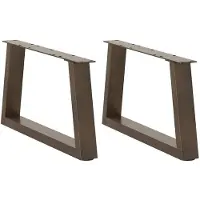 vidaXL Couchtischbeine V-Form 2 Stück Naturstahl 60x(30-31,3) cm Stahl