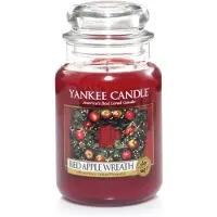 Yankee candle Red Apple Wreath Christmas Scent Large Jar Large