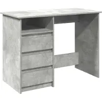 vidaXL Schreibtisch Betongrau 102x50x75 cm Holzwerkstoff