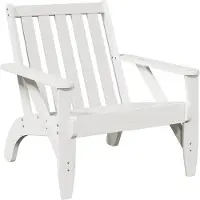 vidaXL Adirondack-Gartenstuhl Weiß 75x77x77 cm Massivholz Kiefer