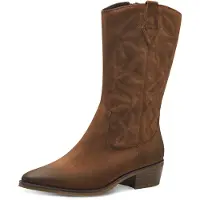 Marco Tozzi Damen Stiefelette Western Cowboy Boot mit Stickerei 2-25343-43, Größe:39 EU, Farbe:Mehrfarbig