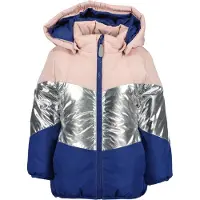Blue Seven Steppjacke in Rosa/ Silber/ Dunkelblau - 122