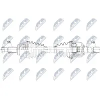 NTY NPW-RE-087 Antriebswelle Vorne Links für RENAULT Espace V (JR)