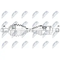 NTY NPW-BM-115 Antriebswelle Vorne Links für BMW X5 (E53)