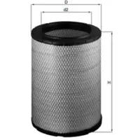 MAHLE ORIGINAL Knecht Luftfilter LX 1600