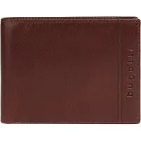 Bugatti Geldbörse "LUCIDO", Herren, braun, Leder, leicht glänzend, unifarben, Kleinlederwaren Geldbörse, echt Leder