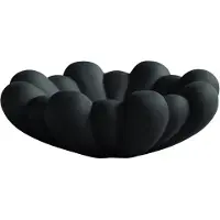 101 Copenhagen Bloom Tablett/Gericht Medio Schwarz - , Schwarz, Keramik