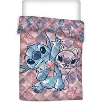 Disney Lilo und Stitch Heart gestepptes Überbett, Bettdecke 140x200cm