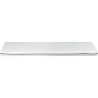 Beliani Schaumstoffmatratze Weiß 80 x 200 cm Kindermatratze Mittel Medium Härtegrad Abnehmbarer Bezug mit Reißverschluss für Bettschublade Rollbett