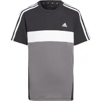 Adidas T-Shirt - J 3S TIB T - Schwarz/Grau - - 8 Jahre (128) - T-Shirts