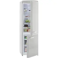 Exquisit Retrokühlschrank RKGC250-70-H-160E grau | Standgerät | 244 l Volumen | grau
