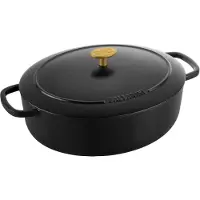 Ballarini BELLAMONTE Cast iron pot oval 4.5 ltr black