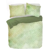 Kayori Satin-Bettwäsche-Garnitur Zuru Farbe Grün Größe 135x200+80x80