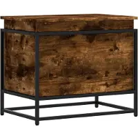 vidaXL Aufbewahrungsbox mit Deckel Räuchereiche 60x40x51,5 cm