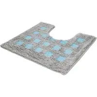 Kleine wolke Badematte "Boxes", rutschhemmend beschichtet, fußbodenheizungsgeeignet, Badteppich, modernes Design, Hoch/Tief Effekt