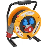 Brennenstuhl Brobusta CEE 1 IP44 Industrie/Baustellen-Kabeltrommel 40m H07RN-F 5G1,5, 1316200