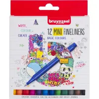 Bruynzeel Fineliner "mini", 12er Karton-Etui