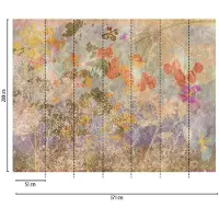 Living Walls Fototapete "The Wall" Motiv abstrakt bedruckt glatt Fototapete Blume Tapete Abstrakt Tapeten Wohnzimmer Design Wandtapete