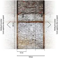 Living Walls Fototapete "The Wall" Motiv Steinoptik urban glatt Fototapete Vintage Tapete Steinoptik Tapeten modern Design Wandtapete