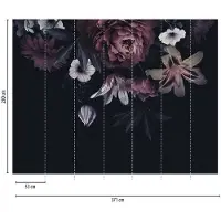 Living Walls Fototapete "The Wall" floral geblümt natürlich glatt Fototapete Floral Tapete Blume Tapeten Wohnzimmer Design Kinderzimmer