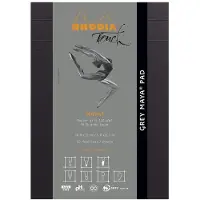 Rhodia Touch Grey Maya Cross&amp;Dot Sketchpad A5 120g