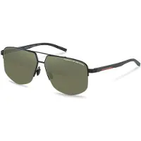 Porsche Design P8943 Herren-Sonnenbrille Vollrand Quadratisch Metall-Gestell, schwarz
