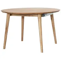 Massivart Esstisch Massivholztisch massiv Wildeiche geölt 120 x 120 cm rund - MATTI - Die Möbelfundgrube