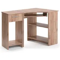 Vicco Eckschreibtisch Odin Sonoma 83 x 76 cm Set mit PC-Schrank, Model 52193