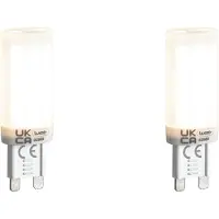 LUEDD 2er Set G9 3-Stufen dimmbarer LED-Lampen Opal 4,5W 500lm 4000K