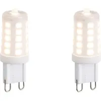QAZQA 2er Set G9 dimmbare LED-Lampen Opal 3W 250lm 2700K