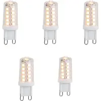 LUEDD Set mit 5 dimmbaren G9 LED-Leuchtmitteln 3,2 W 250 lm 2200 K