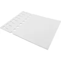 Combicraft Weiße Schlaufenetiketten 250x25mm - 1000 Stück auf 125 Bögen á 8 Etiketten - Laserdrucker geeignet