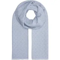 Calvin Klein Schal "FRINGES TWO-TONE MONO MW SCARF", mit Logomonogramm