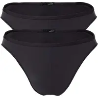 Hom Slip "Slip 2er Pack", Herren, Gr. M, grau (anthrazit), Obermaterial: 76% Polyamid PA. 24% Elasthan EL., Unterhosen Slip