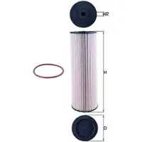 MAHLE ORIGINAL Kraftstofffilter KX 514D