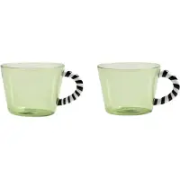 &Klevering - Duet Tasse, 0,3 L, grün (2er-Set)