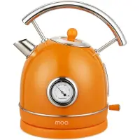 Moa Wasserkocher Retro - 1,8L - Retro - 2200W - Edelstahl - Orange